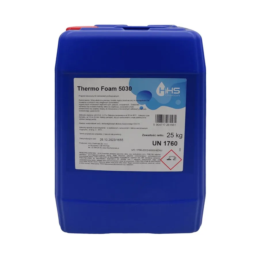 Alkaline foaming detergent